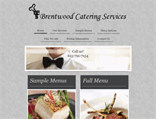 Tablet Screenshot of brentwoodcatering.com